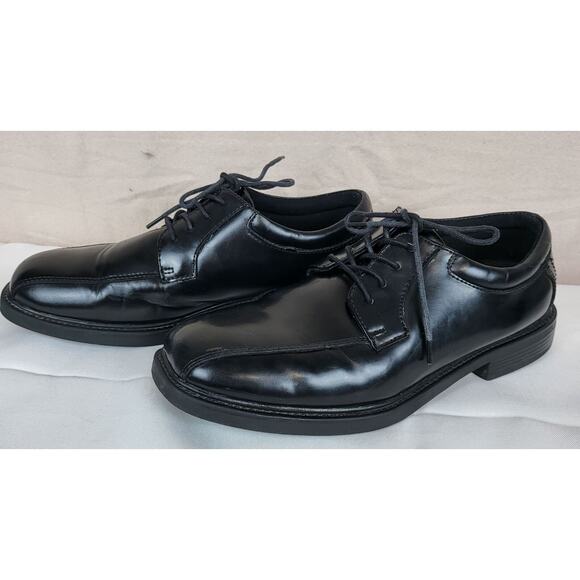 Nunn Bush Leather Oxford Dress Shoe Comfort Gel Men 8.5 M Lace Up Black - Picture 7 of 13